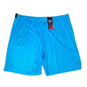 Reebok Teal Blue Casual Athletic Quick Dry Elastic Waist Shorts Men’s NWT XL